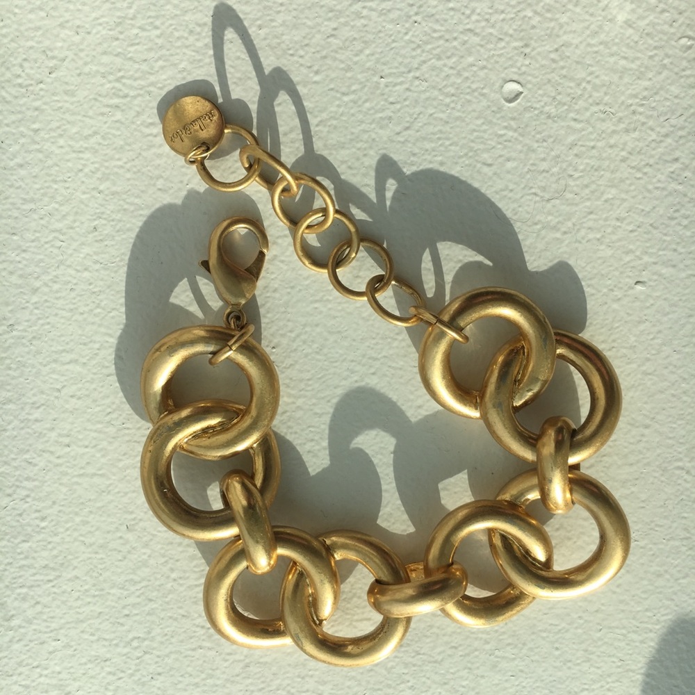 Stella & Dot gold link “Jackie” bracelet